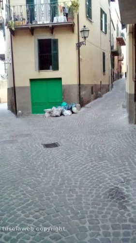 Canino - Rifiuti tra via Concordia e via Legnano