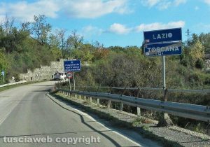Acquapendente - Le condizioni della SR2 km 141 in direzione Siena