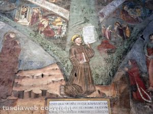 Bonaventura da Bagnoregio in un affresco a Bergamo