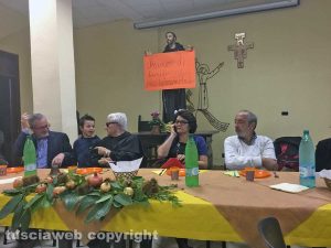 Viterbo - Il terziario Fabio Eusepi e padre Agostino con la prefetta