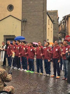 La fiaccola a Viterbo