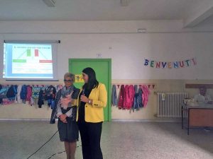 Ciambella con la dirigente scolastica Bonelli