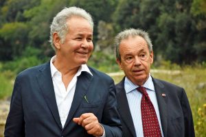 L'ambasciatore turco Aydin Adnan Sezgin e il presidente della fondazione Vulci Carmelo Messina