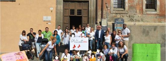 Tarquinia - Mauro Mazzola al girotondo in piazza Giacomo Matteotti