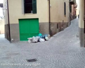 Canino - Rifiuti tra via Concordia e via Legnano