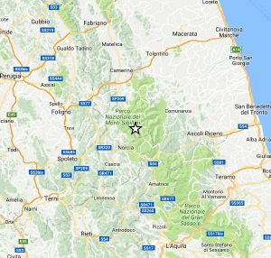 Terremoto nel centro Italia - La scossa di magnitudo 3,3