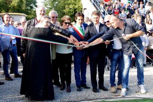 Sport - Calcio - Il nuovo campo sportivo a Castiglione in Teverina - taglio del nastro