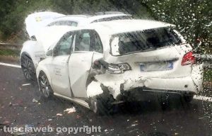 Viterbo - L'incidente sulla Superstrada