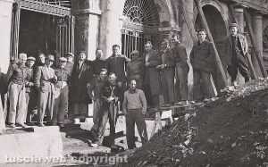 Viterbo - Come eravamo - Lavori al teatro dell'Unione nel 1952