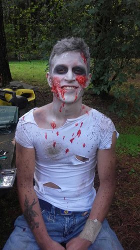 Viterbo - Uno degli zombie Giancarlo Ajani