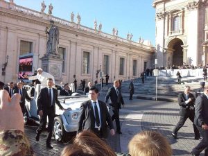 Juppiter e Terzo Reos in udienza da papa Francesco 
