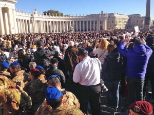 Juppiter e Terzo Reos in udienza da papa Francesco 