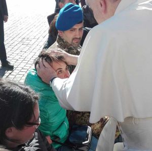 Juppiter e Terzo Reos in udienza da papa Francesco 