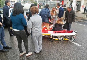 Viterbo - L'incidente in via Fleming