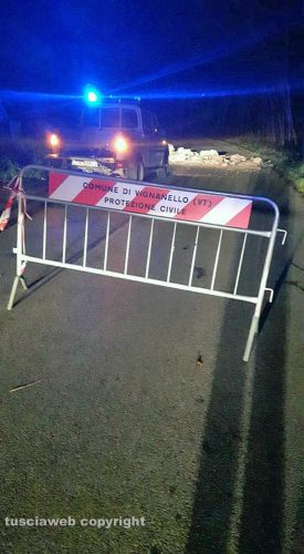 Vignanello - Riaperta la provinciale 25 dopo la frana 