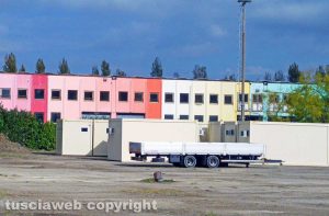 Viterbo - Lavori al centro d'accoglienza migranti all'ex fiera