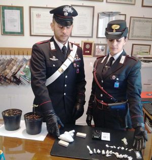 Civitavecchia - Il materiale sequestrato dai carabinieri 