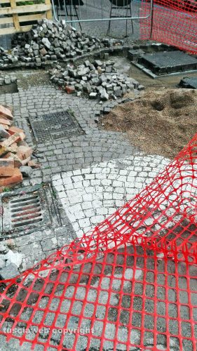 Viterbo - Voragini sull'asfalto in via Bianchi