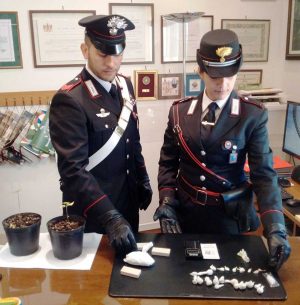 Civitavecchia - Il materiale sequestrato dai carabinieri 