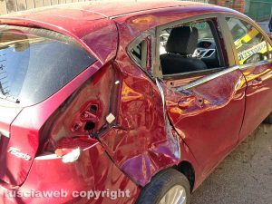Viterbo - L'incidente in via Col Moschin
