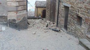 Terremoto nell'Italia centrale - I crolli a Force