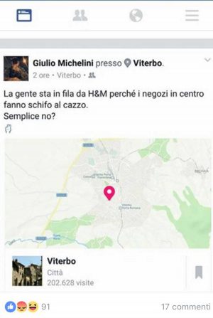 Il post di Giulio Michelini