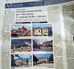 Capitale italiana della cultura - L'articolo di Sgarbi sul Giornale