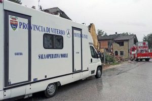 Amatrice - La protezione civile di Viterbo in soccorso ai terremotati