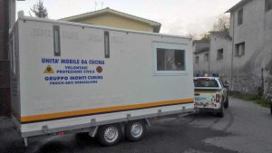 Gruppo Monti Cimini alla tendopoli di Force