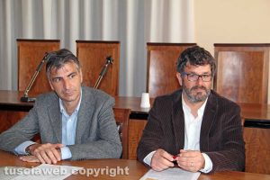 Il sindaco di Vignanello Grasselli con Mario Rossi, vicepresidente della proloco di Gallese