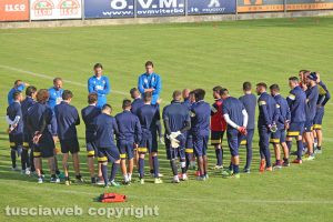 Sport - Calcio - Viterbese - La squadra a colloquio con lo staff