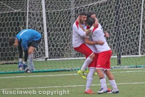 Sport - Calcio - Monterosi - L'esultanza dei biancorossi