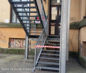 Viterbo - Le scale di emergenza del Paolo Savi