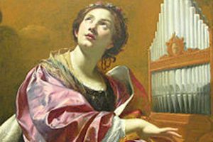 Una raffigurazione di Santa Cecilia