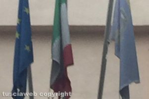 Viterbo - Le bandiere della regione Lazio