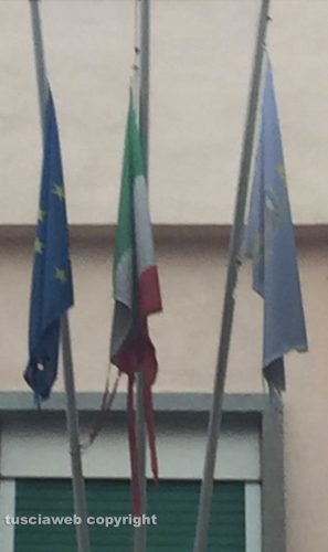 Viterbo - Le bandiere della regione Lazio