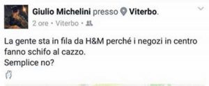 Il post di Giulio Michelini