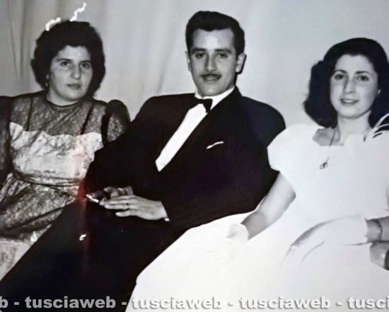 Viterbo - Come eravamo 1952 - Adriana e Francesco Politi con la nipote Adele Pagliarello