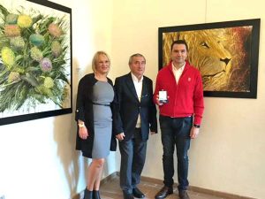 Tuscania - L'artista Gino Bernardini