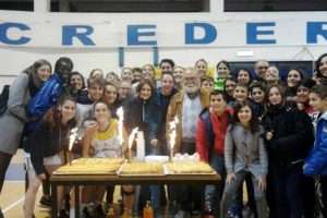 Sport - Basket donne - I festeggiamenti per Carlo Scaramuccia