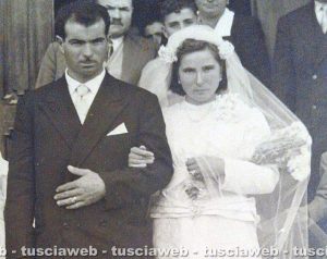 Viterbo - Come eravamo 1951 - Matrimonio tra Alberto Cignini e Villelma Tomassini