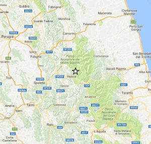 Terremoto in centro Italia - Nuova forte scossa a Norcia di magnitudo 3,9