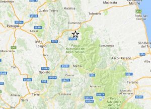 Scossa di terremoto a Fiordimonte