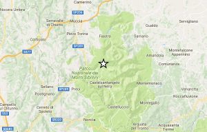 Ussita - Terremoto di magnitudo 3,9