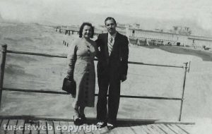 Ostia - Come eravamo 1935 - Zio Carlo e zia Maria in viaggio di nozze