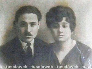 Vetralla - Come eravamo 1920 - Saturo Barsimeo Cenci ed Erminia Chiassarini sposi