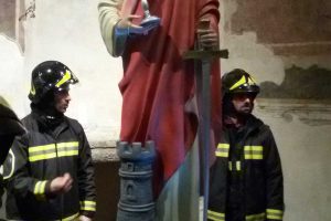 Il comitato Santa Barbara alla processione di Rieti