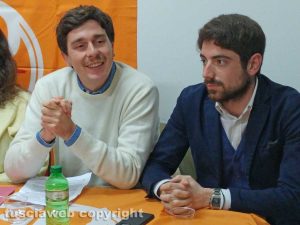 Viterbo - A destra Luca Fantini vice segretario regionale giovani dem