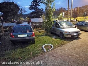 Viterbo - Parcheggi selvaggi a valle Faul