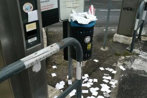 Viterbo - Sacrario - Immondizia dappertutto